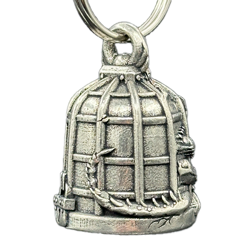 Bravo Bells Caged Gremlin Motorcycle Bell With Split Ring