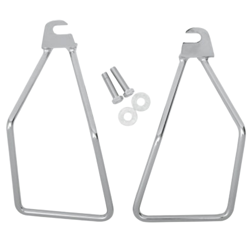 Chrome saddlebag supports for Harley-Davidson Softail 2000–2017