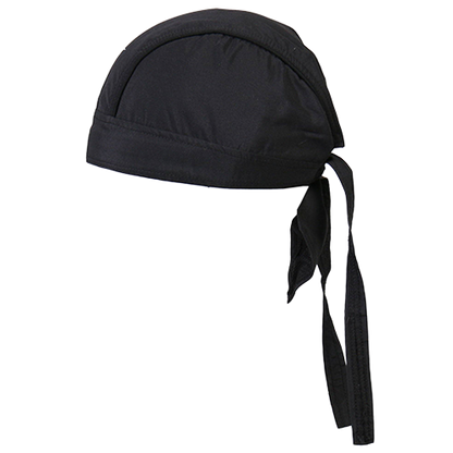 Side view of the classic black lightweight head wrap.
