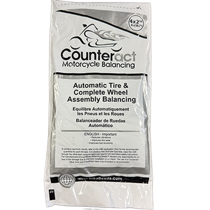 Counteract motorcycle balancing kit packaging on a white background