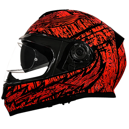 Daytona Detour Havoc helmet featuring retractable smoke visor and Pinlock-ready clear shield.