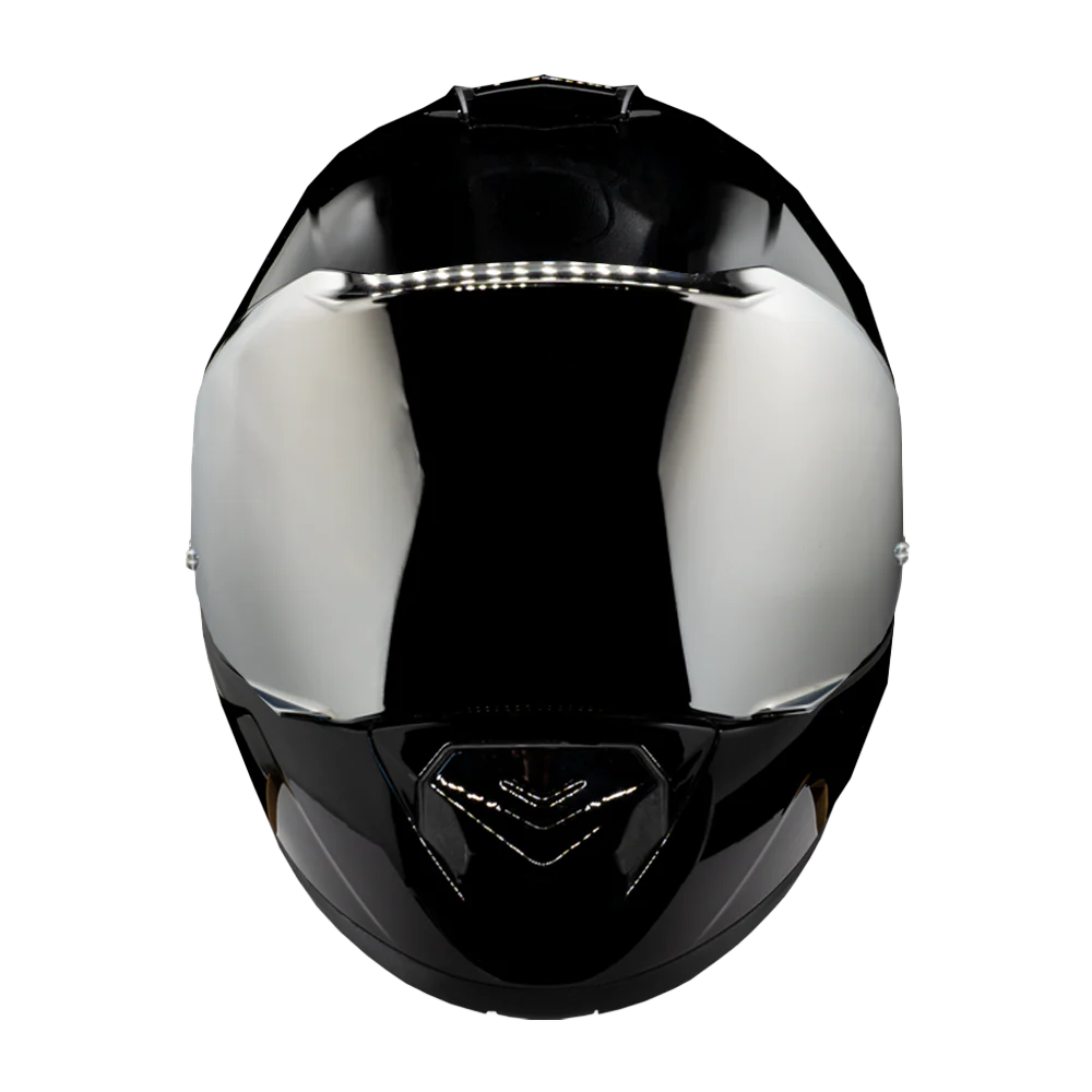 Daytona Glide Modular Helmet – High Gloss Black with Mirror Shield *Sold Separately