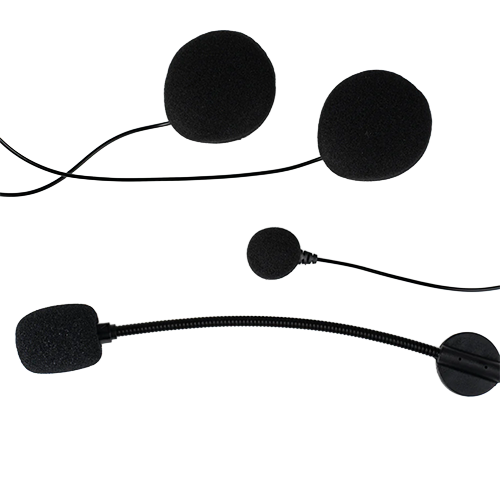 Speaker components for inside helmet.