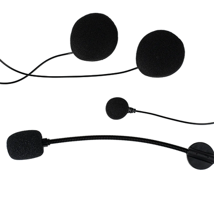 Speaker components for inside helmet.