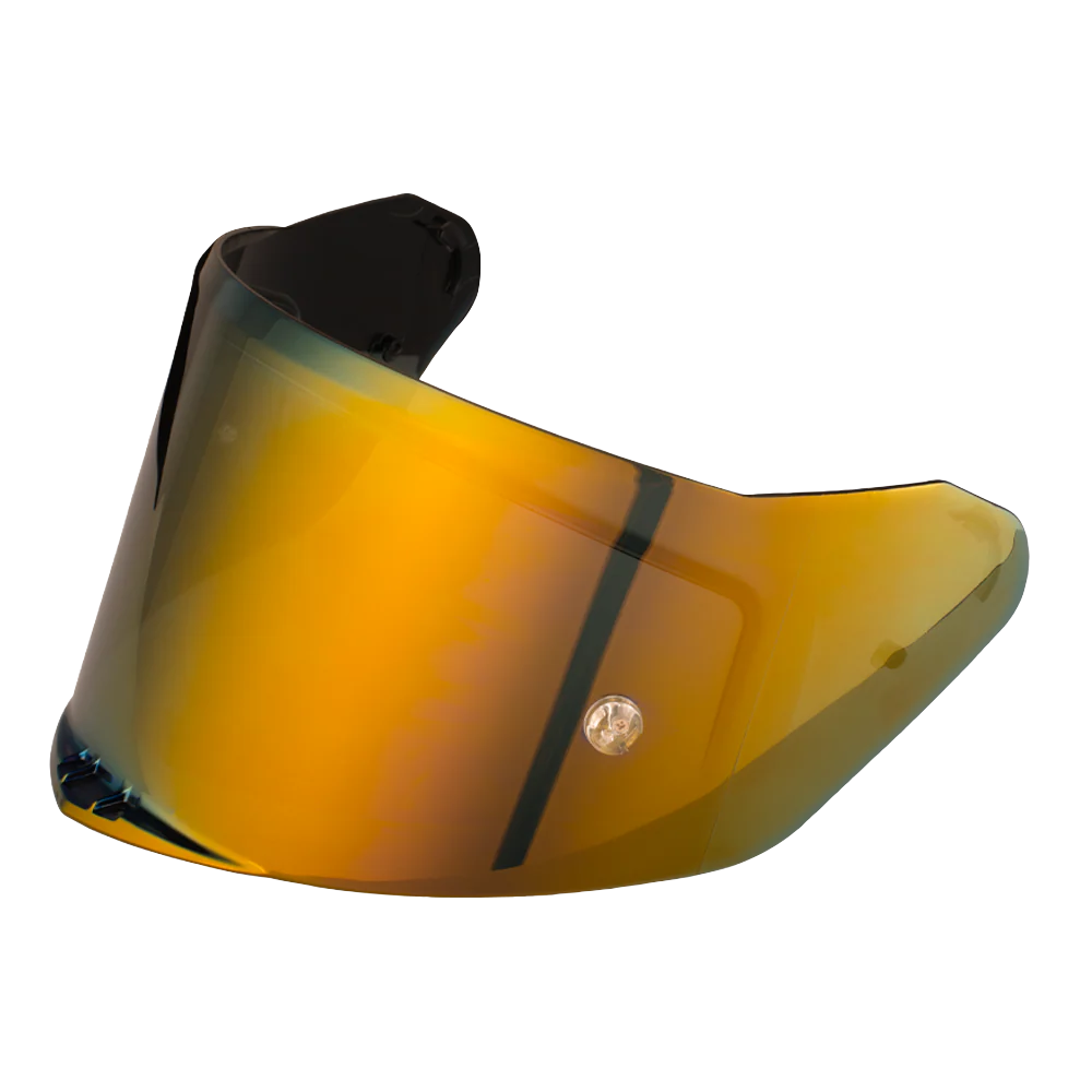 A gold mirror-finish outer shield for a Daytona Viper helmet, designed to reduce glare and enhance visibility.