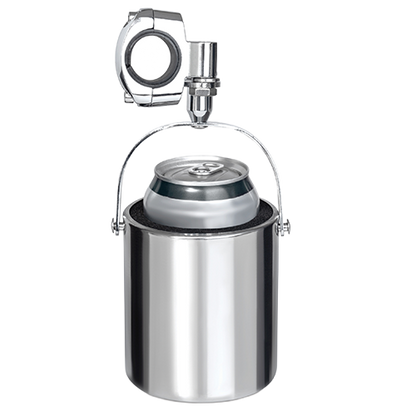 Stainless Steel Handlebar Drink Holder With Foam Insert