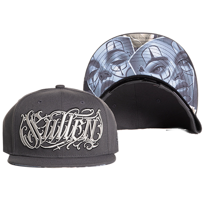 Emotion Snapback Hat With Dual Face And Rose Artwork