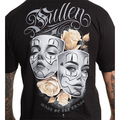 Sullen Artist Series T Shirt Featuring Faces And Roses