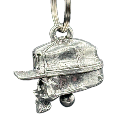 FTW Hat Skull Bell In Pewter With Skull Wearing Trucker Hat