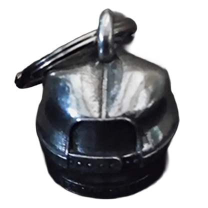 FTW Skull Hat Bell with Ruby Eyes Back View