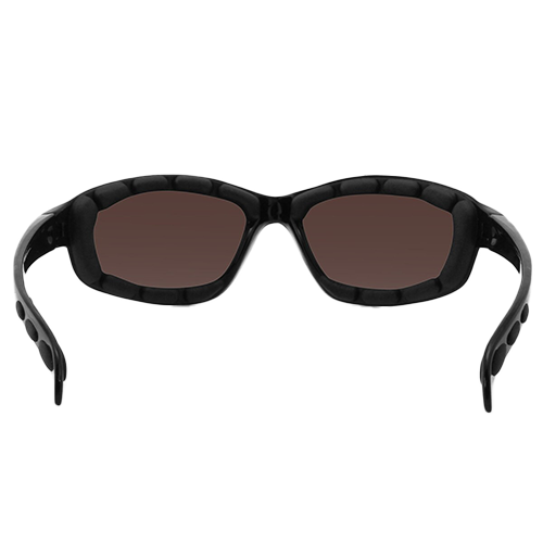 oam lined biker sunglasses with UV protection and yellow mirror finish