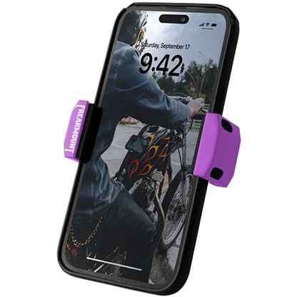 Purple Blast Motorcycle Phone Holder – No Installation Needed