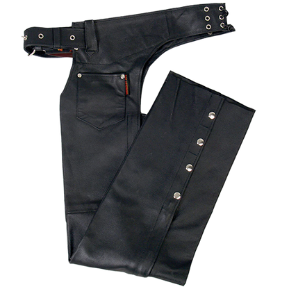 Adjustable Belt Unisex Biker Chaps