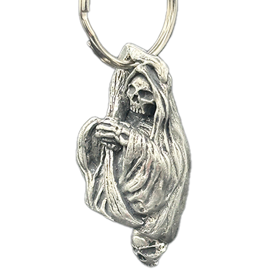 Grim Reaper Bell In Pewter With Reaper Design