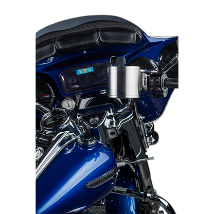 Kruzer Kaddy King Kaddy Perch Mount Holder XL in chrome on motorcycle handlebars