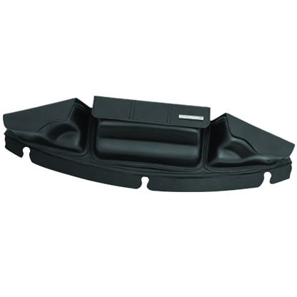 Black Kuryakyn Batwing Fairing Pouch Bag designed for Harley-Davidson Touring Models, featuring a compact and spacious design with heavy-duty magnetic closures and internal zippered storage.