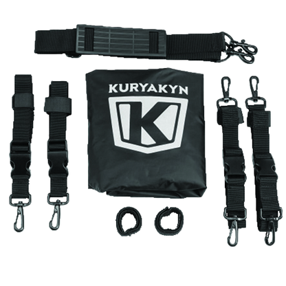 Kuryakyn Freeloader Duffel showing cover and straps