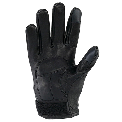 Touchscreen-compatible leather riding gloves