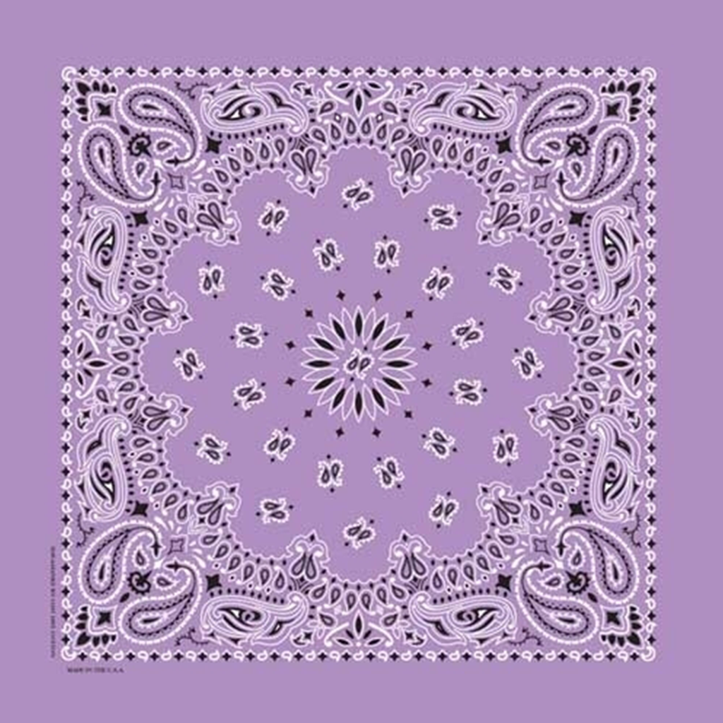 22 Inch Lavender Cotton Bandana