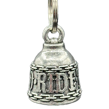 Pewter Live To Ride Bell With Black Velveteen Bag
