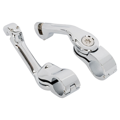 Adjustable Long Angled Motorcycle Foot Peg Mounts