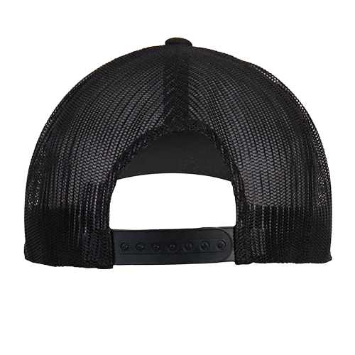 Black Snapback Cap With Lost Cause Patch Back View