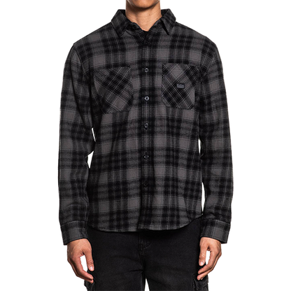 Men’s Sullen Buckhead Flannel in gray and black plaid