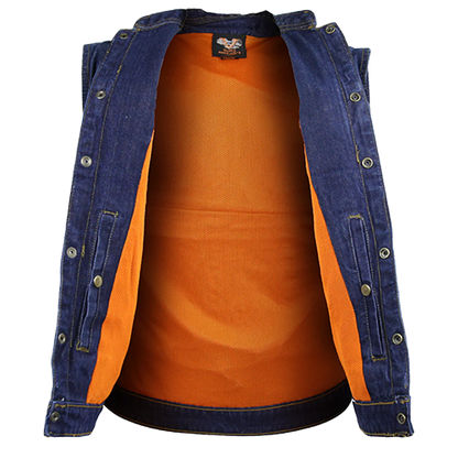 Club-style patch holder vest with gun pockets