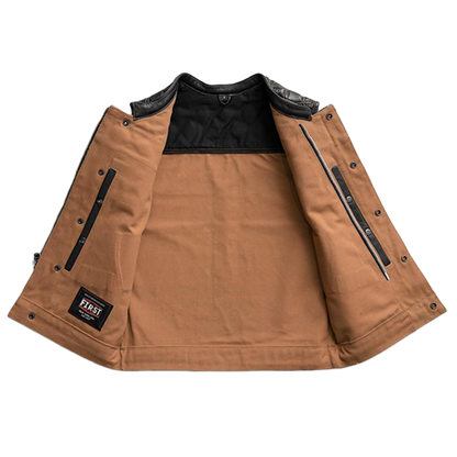 Men’s Biker Vest – Conceal Carry Pockets & YKK Zippers