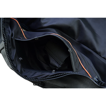 Close-up of concealed carry pockets