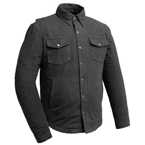 Men’s Biker Riding Shirt – Heavy Duty Duck Canvas