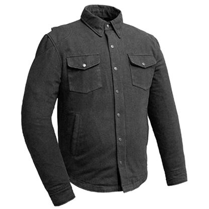 Men’s Biker Riding Shirt – Heavy Duty Duck Canvas