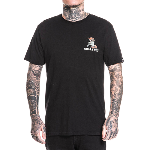 Men’s Trust Me T-Shirt front view with rubber-hose style character