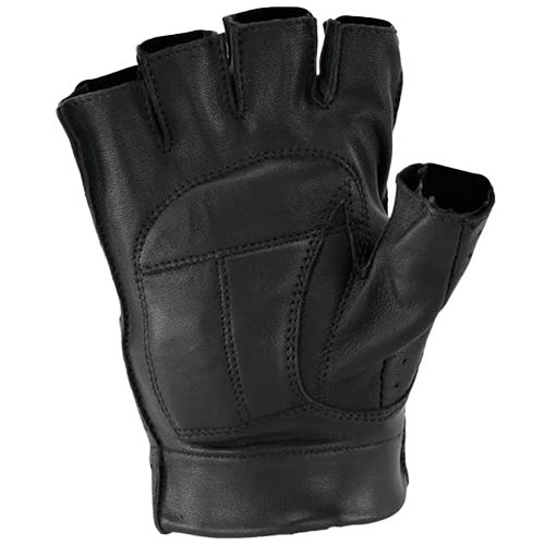 Leather Motorcycle Riding Gloves With Gel Palm
