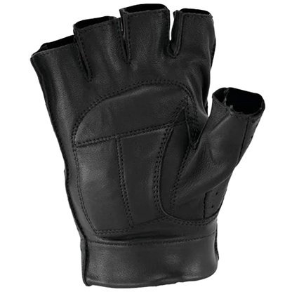 Leather Motorcycle Riding Gloves With Gel Palm