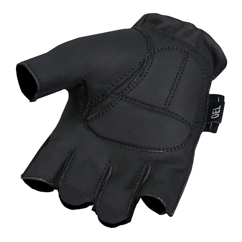 Midnight Matte Fingerless Gloves 🖤🏍