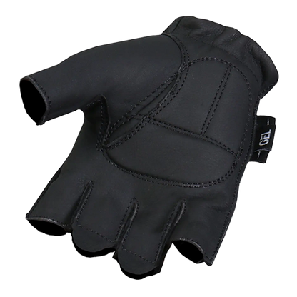 Midnight Matte Fingerless Gloves 🖤🏍