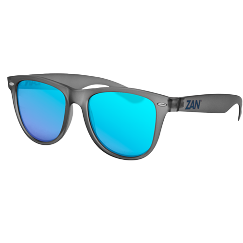 Matte grey sunglasses with UV protection and shatter resistant lenses