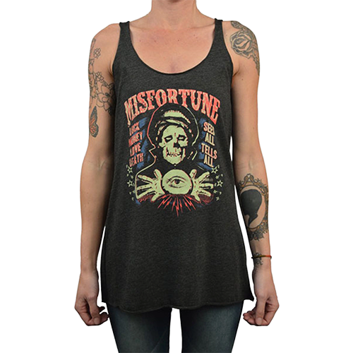 Women’s Heather Gray Tank Top With Mystic Artwork