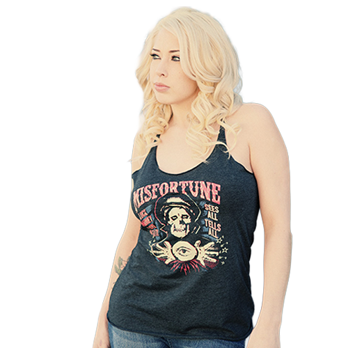 Biker Women’s Racerback Tank Top Heather Gray