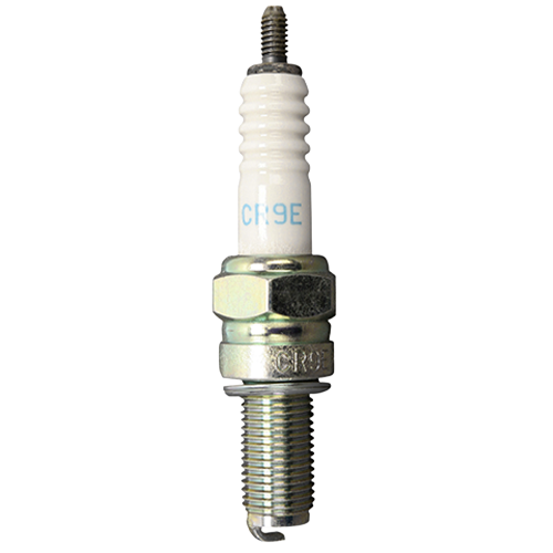 NGK CR9E 6263 standard spark plug with copper core and nickel alloy electrode.