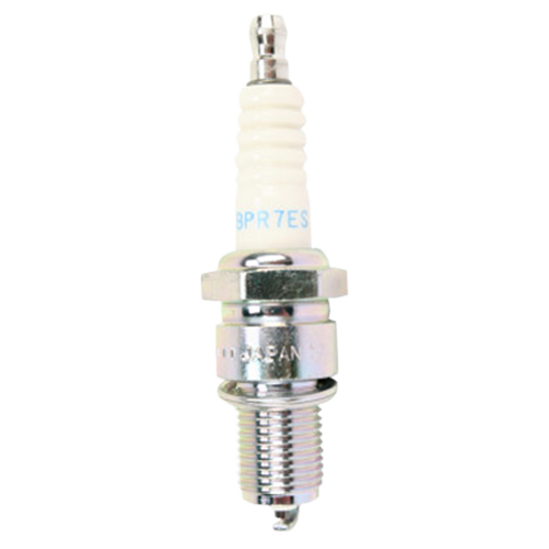 NGK BPR7ES standard spark plug with threaded stud terminal and nickel alloy electrode