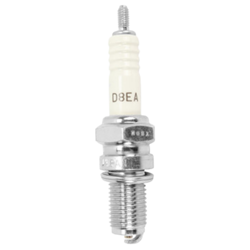 NGK D8EA standard spark plug with nickel alloy electrode and threaded stud terminal