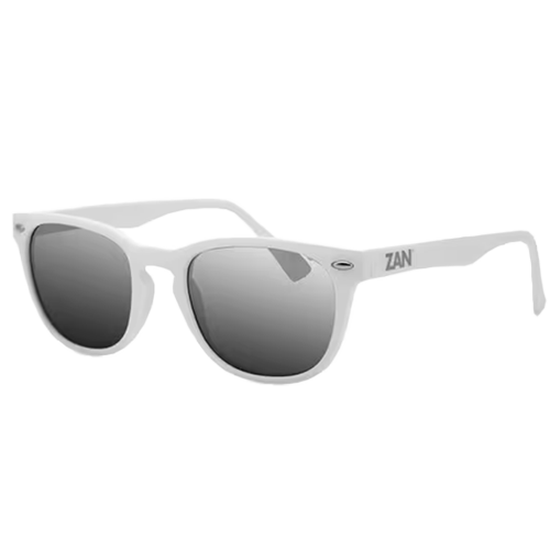 NVS Sunglasses in White retro rounded biker sunglasses