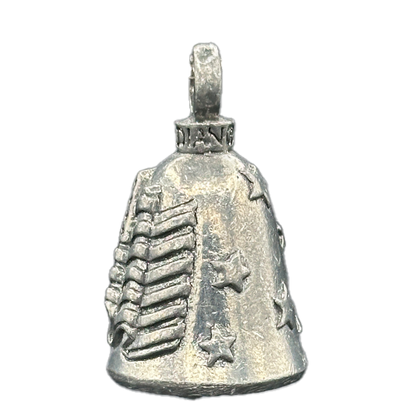 American Flag Motorcycle Bell Close-Up