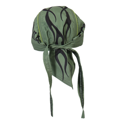 Motorcycle Headwrap With POW MIA Design Back View