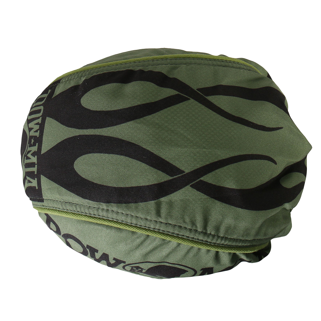 Motorcycle Headwrap With POW MIA Design Top View