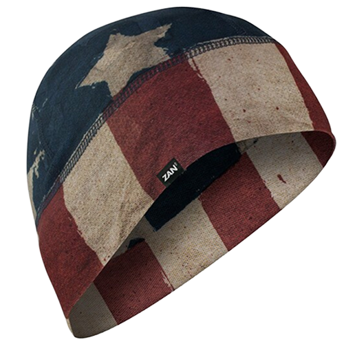 Beanie with American flag pattern 