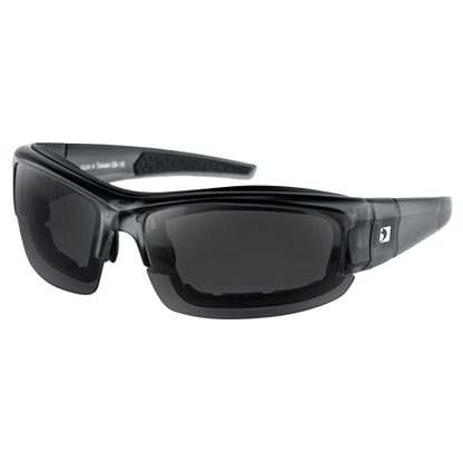 A pair of black Rally Multi-Lens Glasses with interchangeable lenses, featuring a half-jacket frame and a goggle strap.
