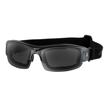 Rally Multi-Lens Glasses Smoked Lens with Goggle Strap
